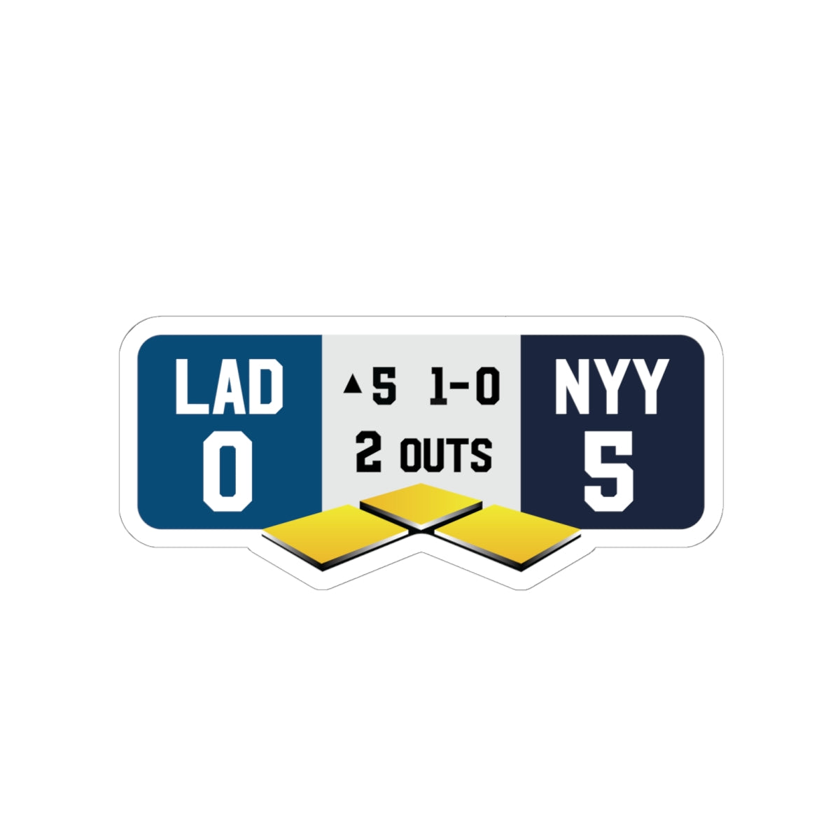 Dodgers Yankees World Series Sticker