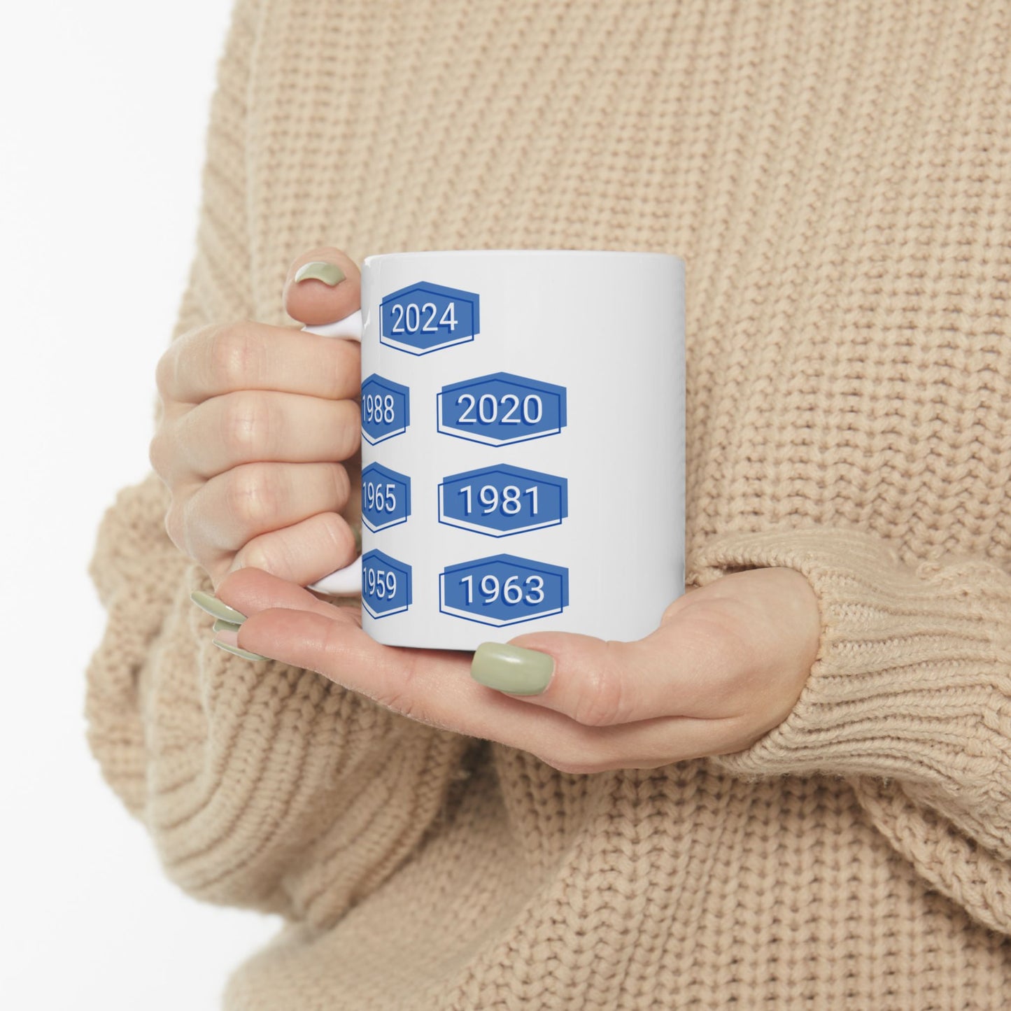 LA Dodgers World Series History Mug