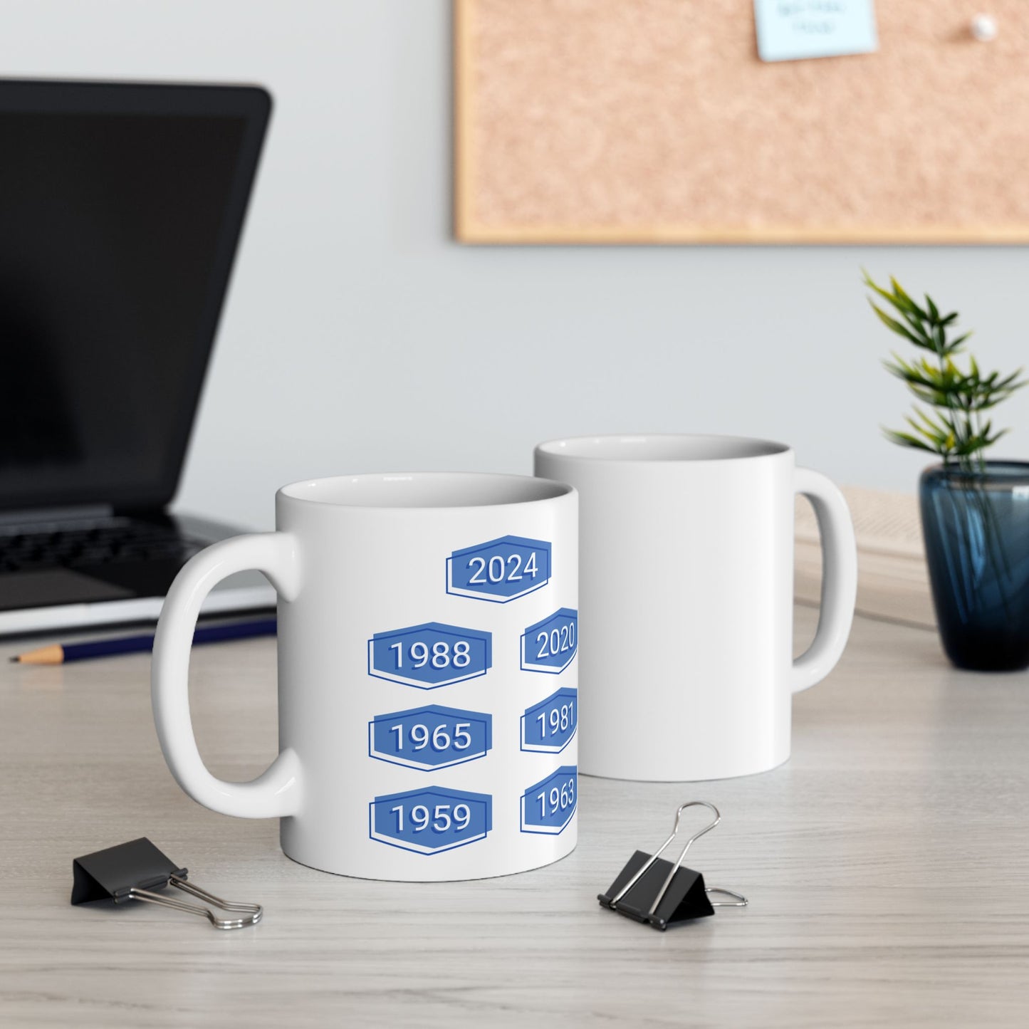 LA Dodgers World Series History Mug