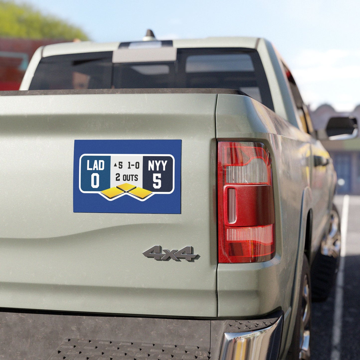 Dodgers Yankees World Series Car Magnet