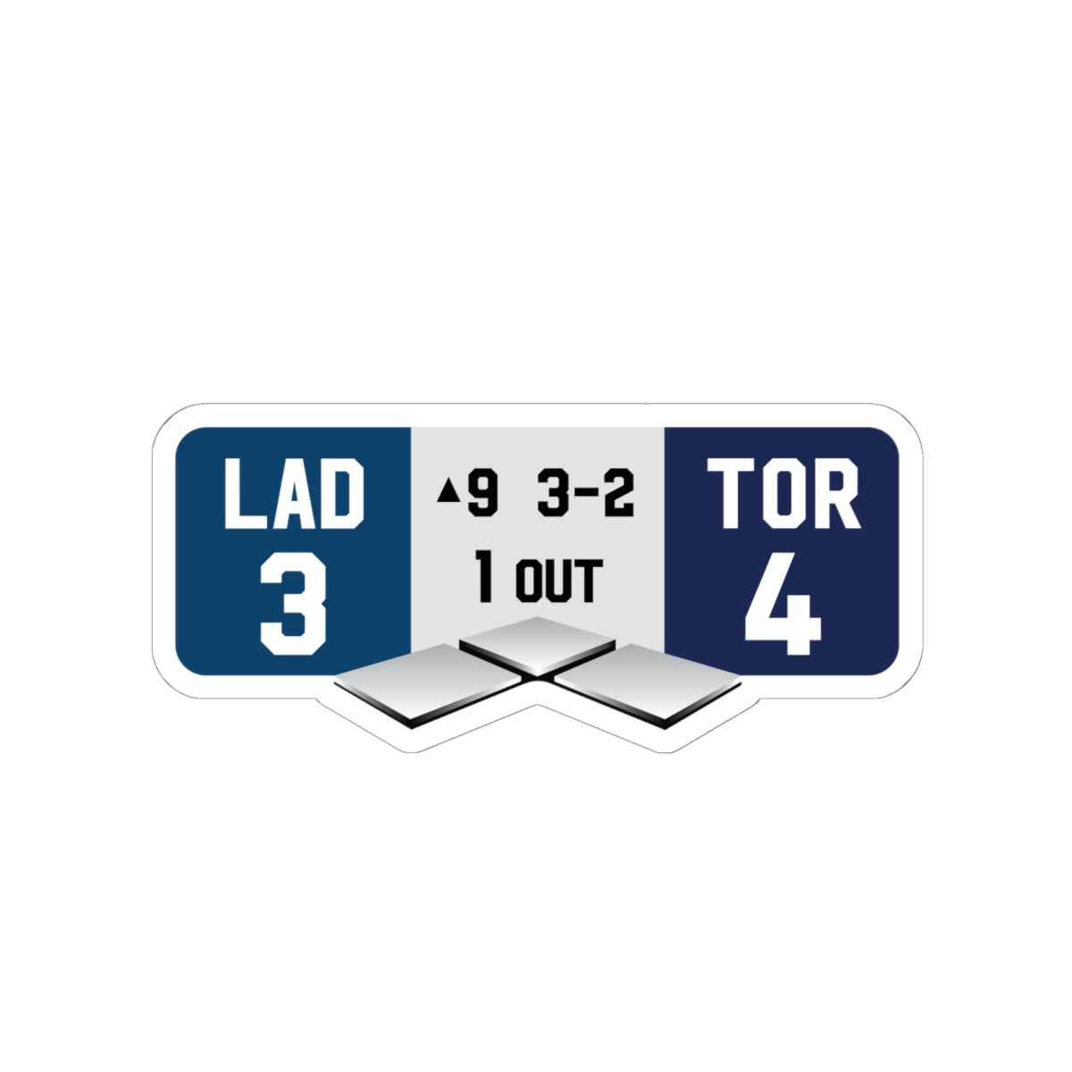 Dodgers Blue Jays World Series WIN Sticker | Top of the Ninth