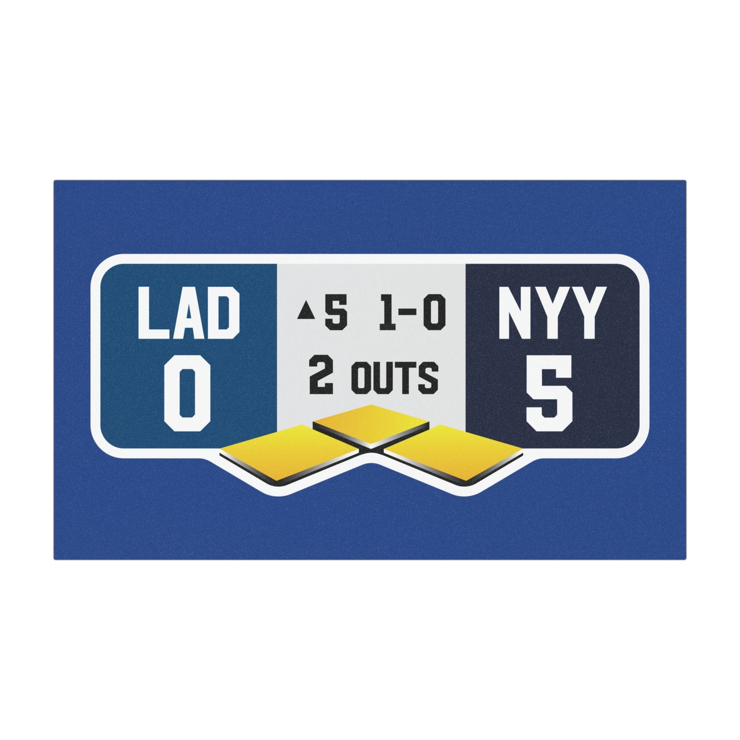 Dodgers Yankees World Series Car Magnet
